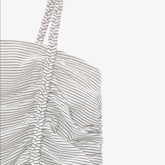 NWT ZARA RUCHED striped top - Picture 5 of 10